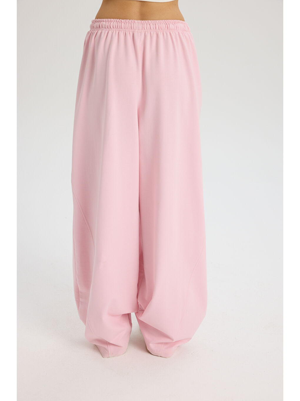 Scarlet Pembe Crop Eşofman Takım-4