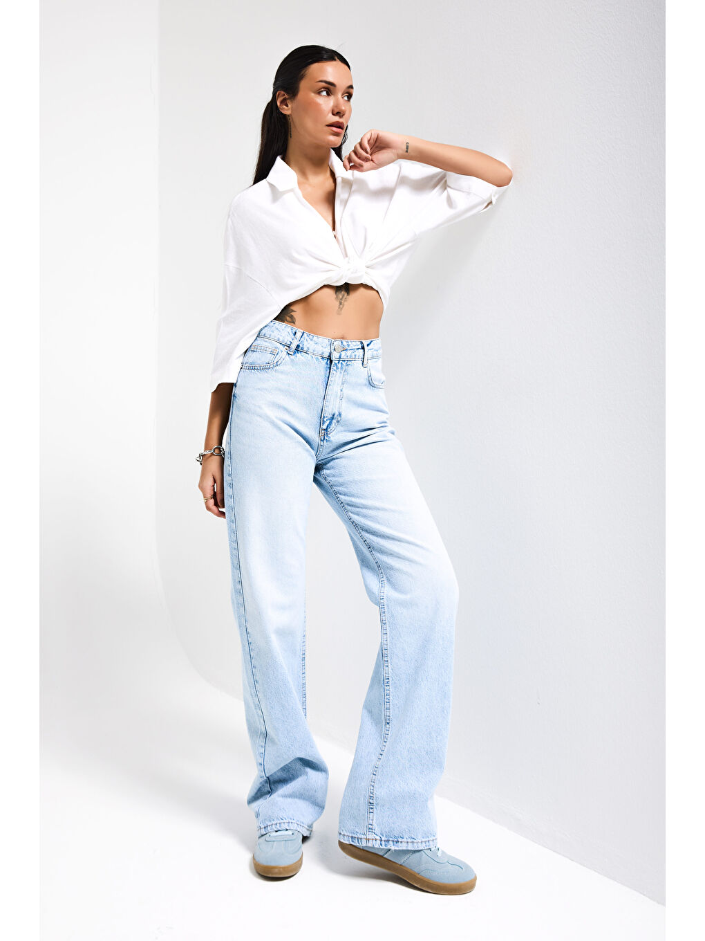 Mavi Kadın Ice Doris 4s6-3 Straight Fiy Yüksek Bel %100 Pamuk Denim Jean-1