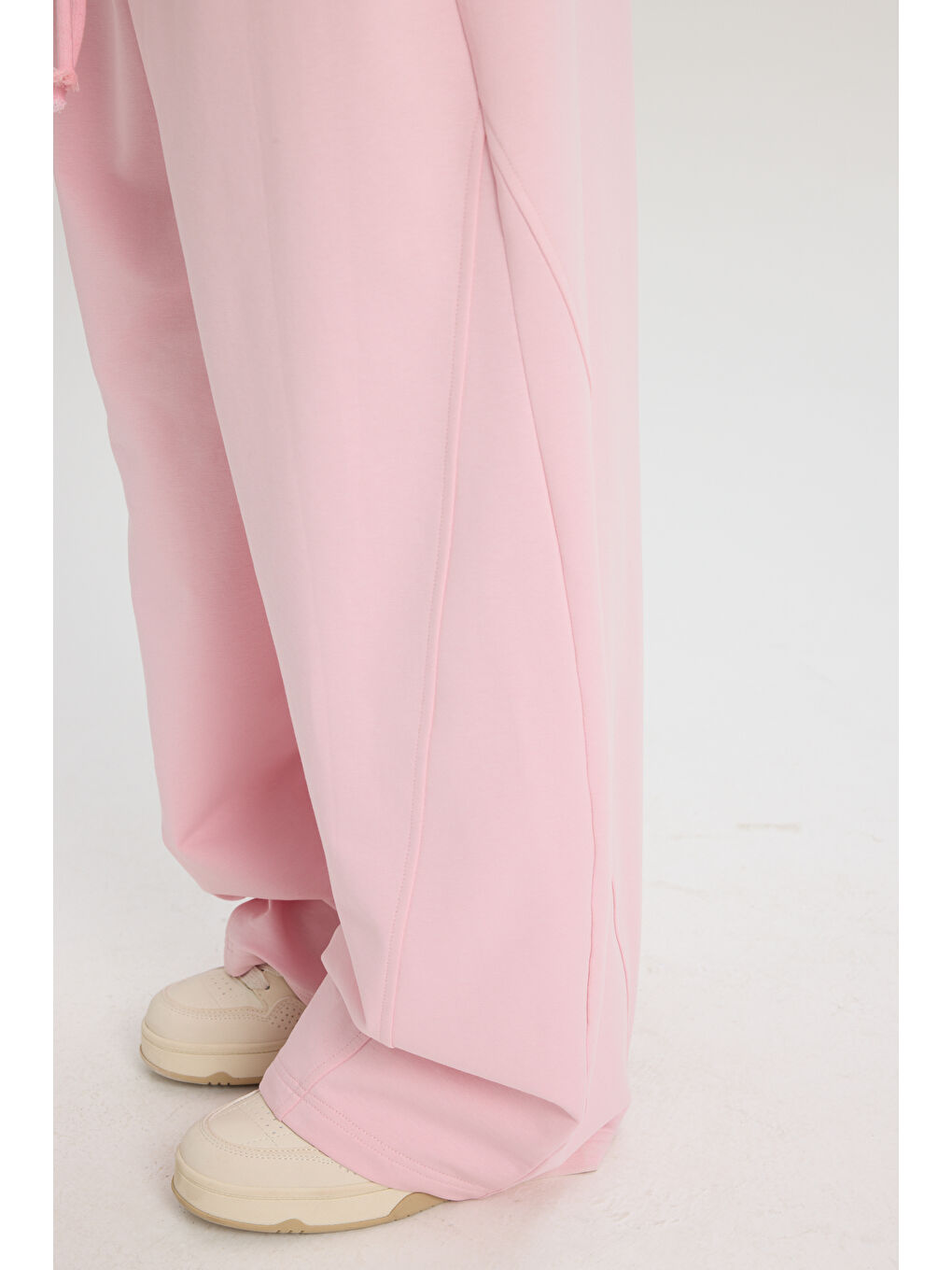 Scarlet Pembe Crop Eşofman Takım-7