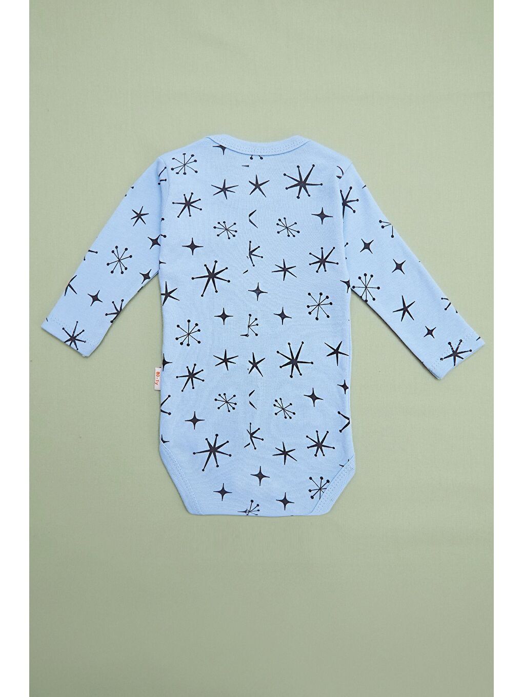 Mavi Yıldız Baskılı Unisex Çocuk Zıbın-2