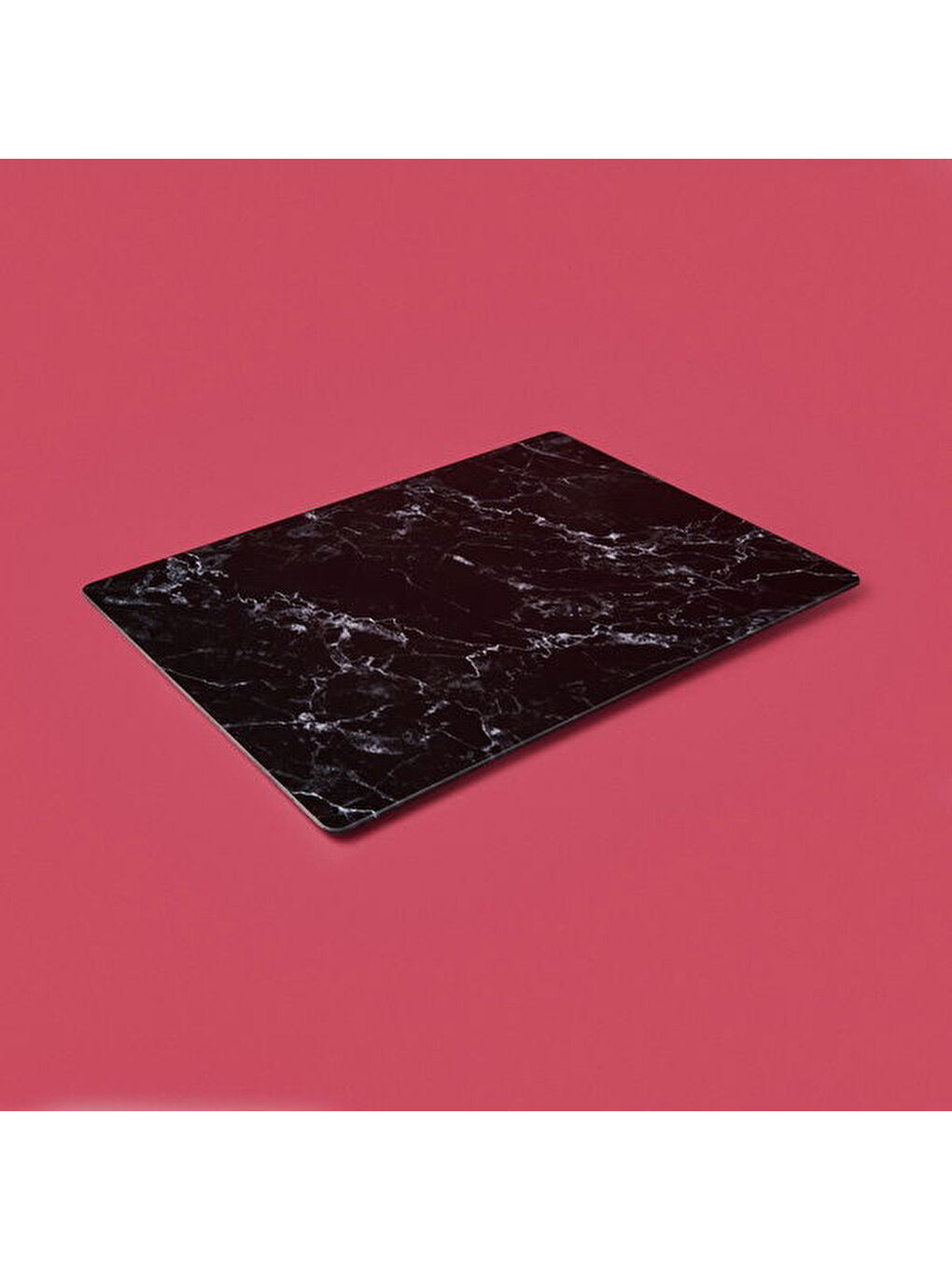 Mermer Desenli Cam Kesme Tahtası - Siyah - 30x40 cm-2