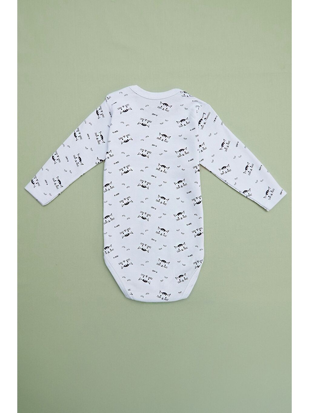 Beyaz Yıldız Baskılı Unisex Çocuk Zıbın-1