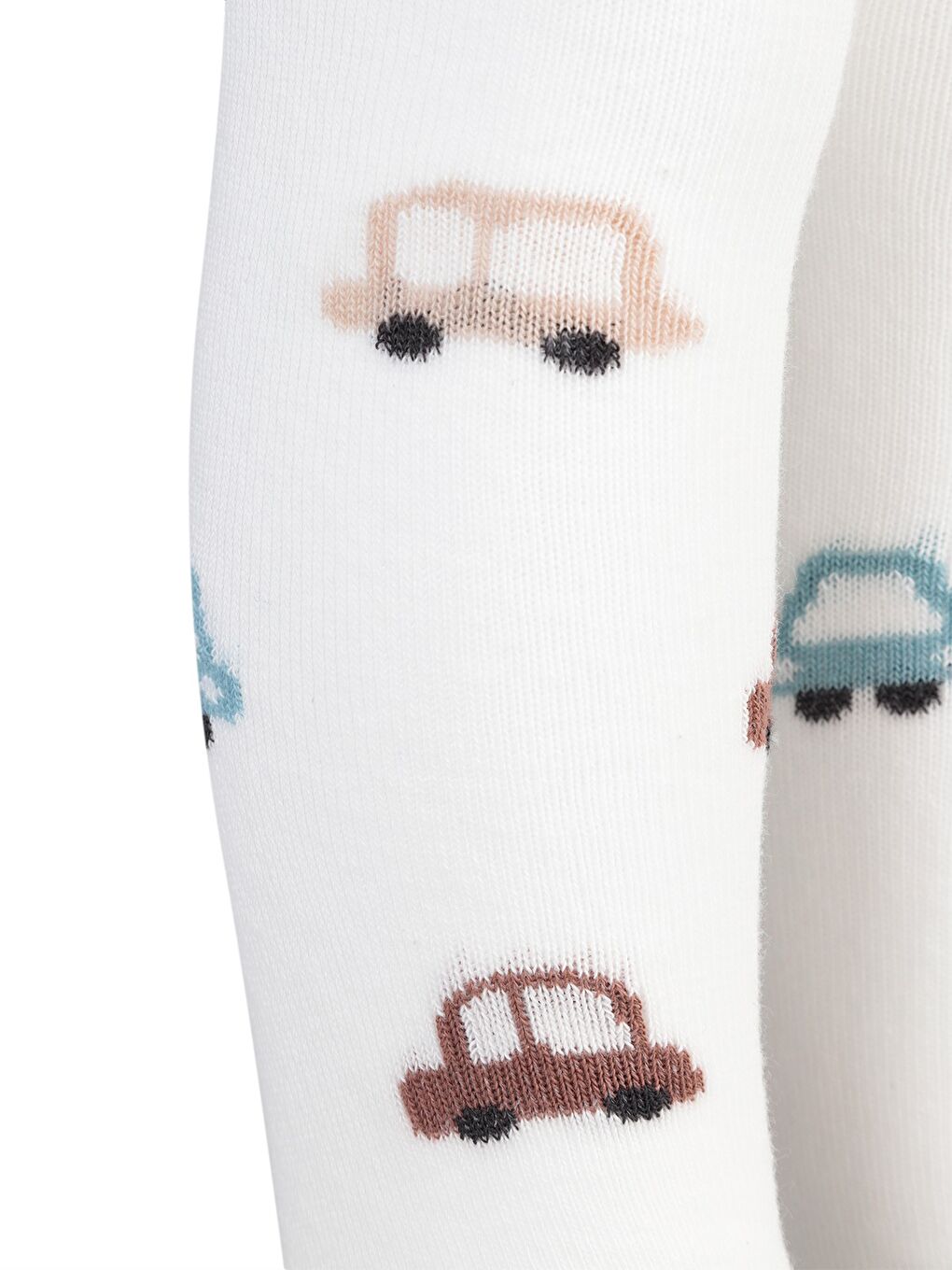 Baby Mini Car 6- Bebek Erkek Külotlu Çorap - Ekru 18 Ay-1