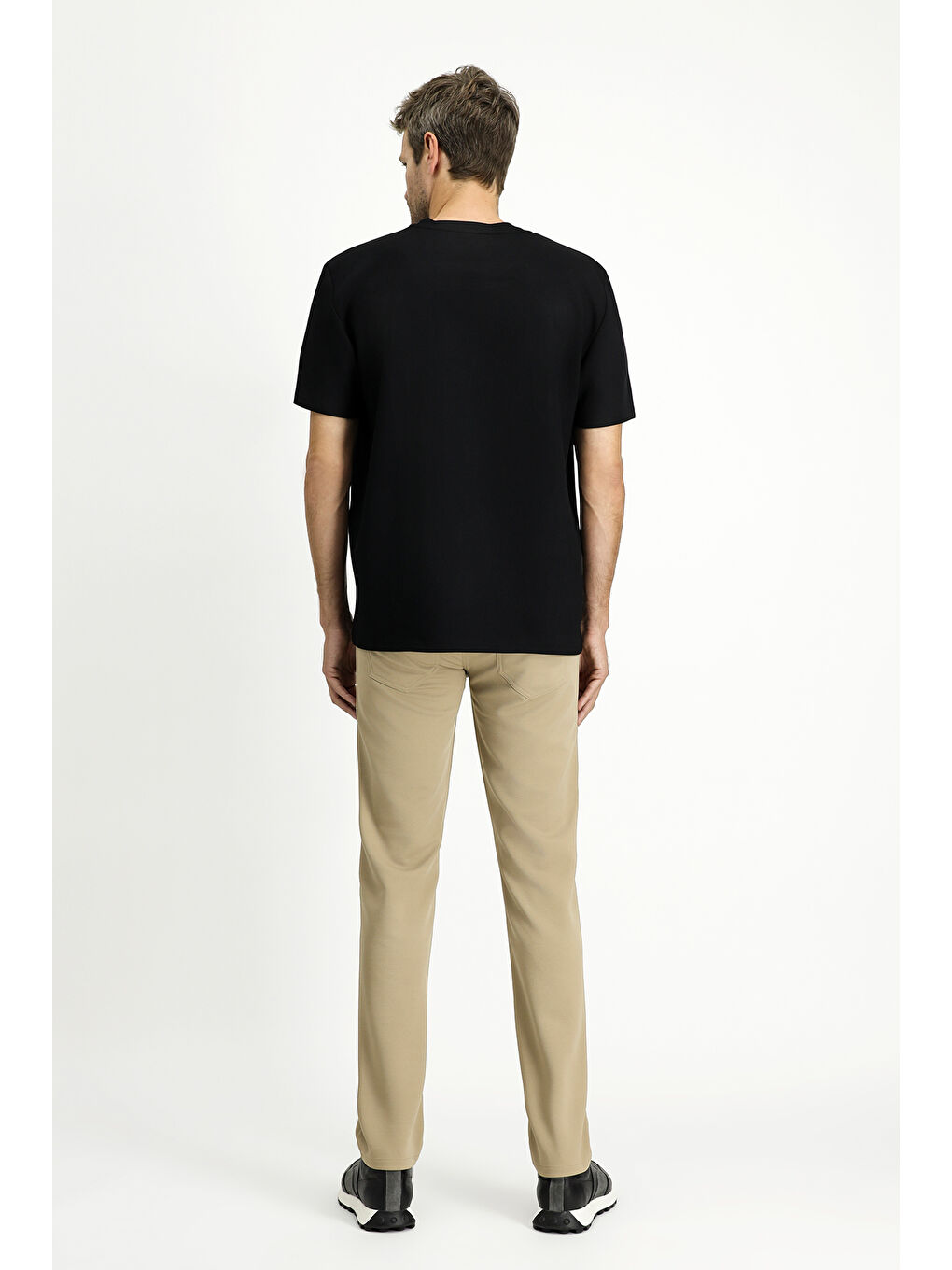 Bej Slim Fit Dar Kesim Kanvas / Chino Pantolon-7