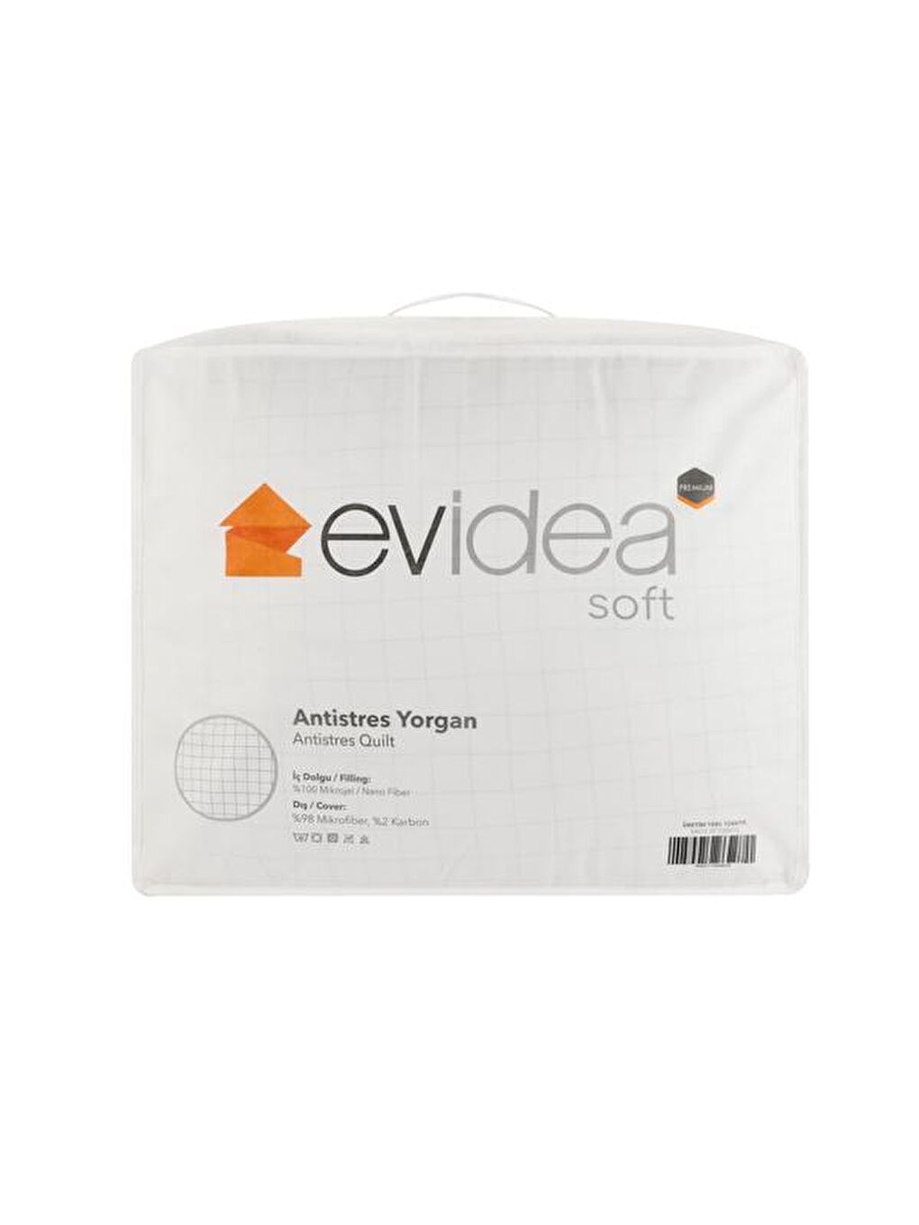 Soft Antistress Çift Kişilik Yorgan - Beyaz - 195x215 cm-1