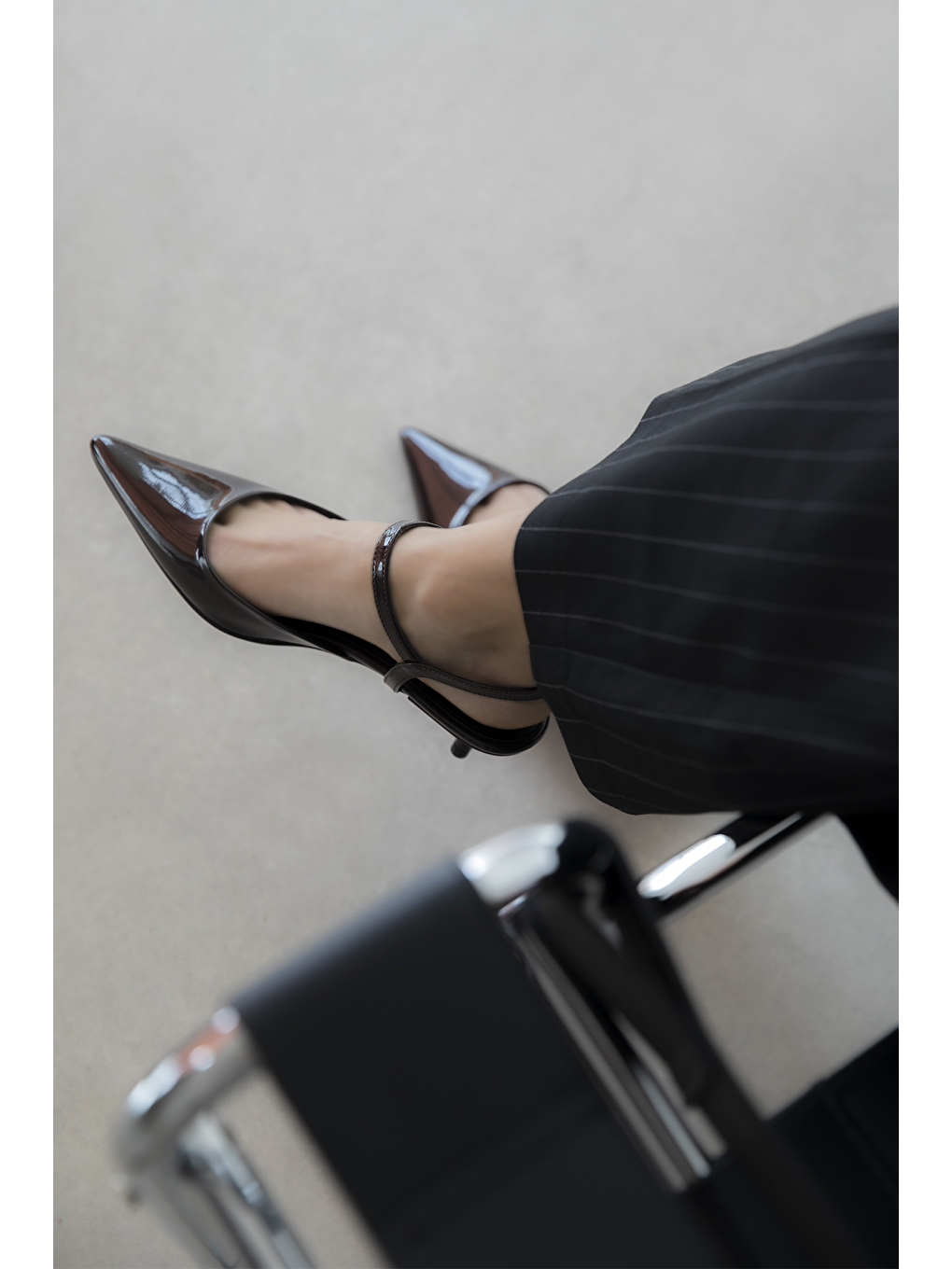 Kahverengi Melvin Kadın Topuklu Rugan Deri  Ayakkabı Kahve-3