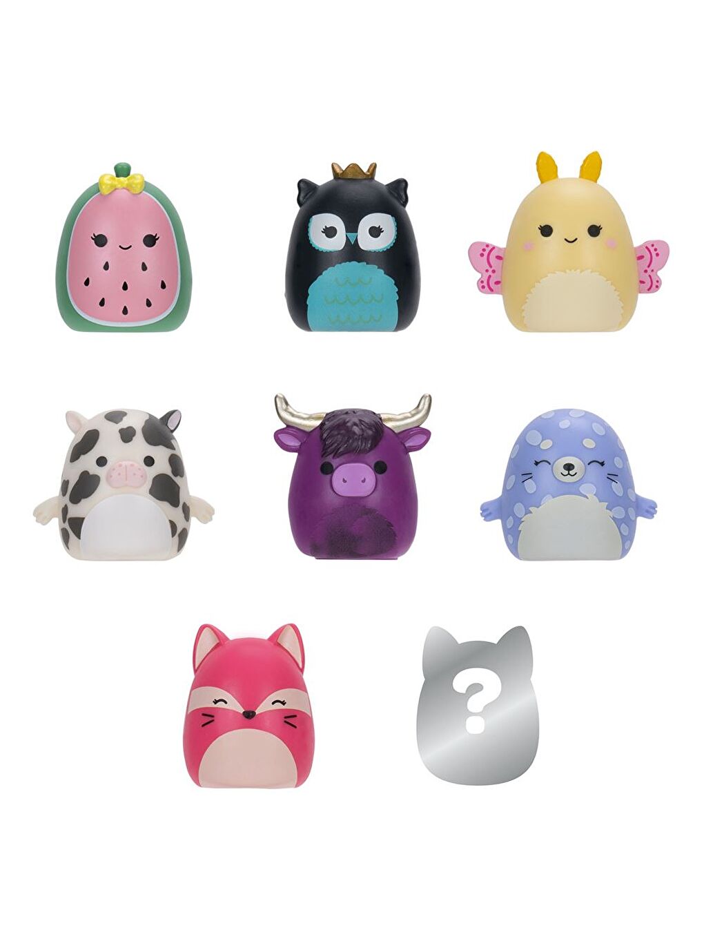 Squish-a-longs 8 Figür + Yüzük Set Seri 2 AL0084-2