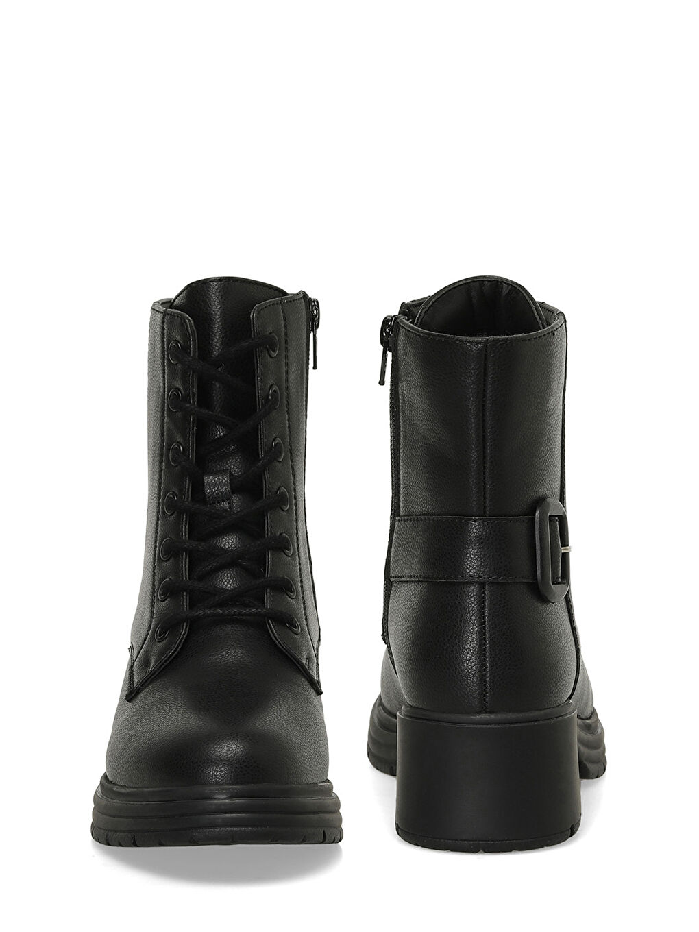 324614.Z 4PR Siyah Kadın Topuklu Bot-4