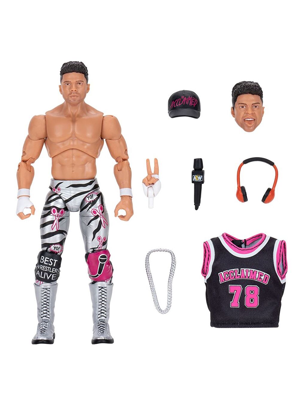 AEW Karakterleri Model Aksiyon Figürler S14 Max Caster 129-2