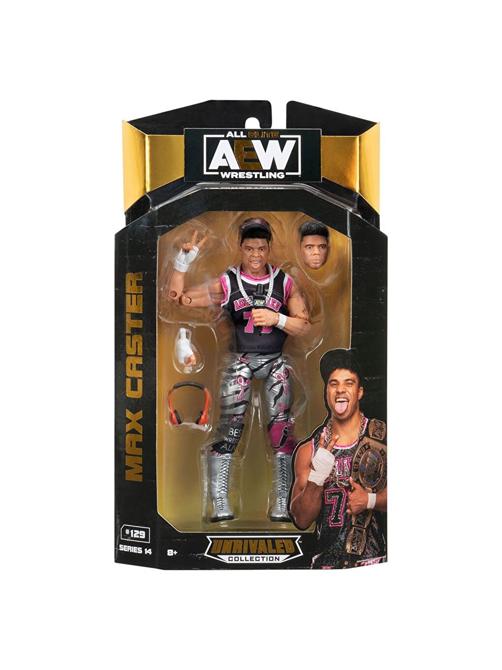 AEW Karakterleri Model Aksiyon Figürler S14 Max Caster 129-4