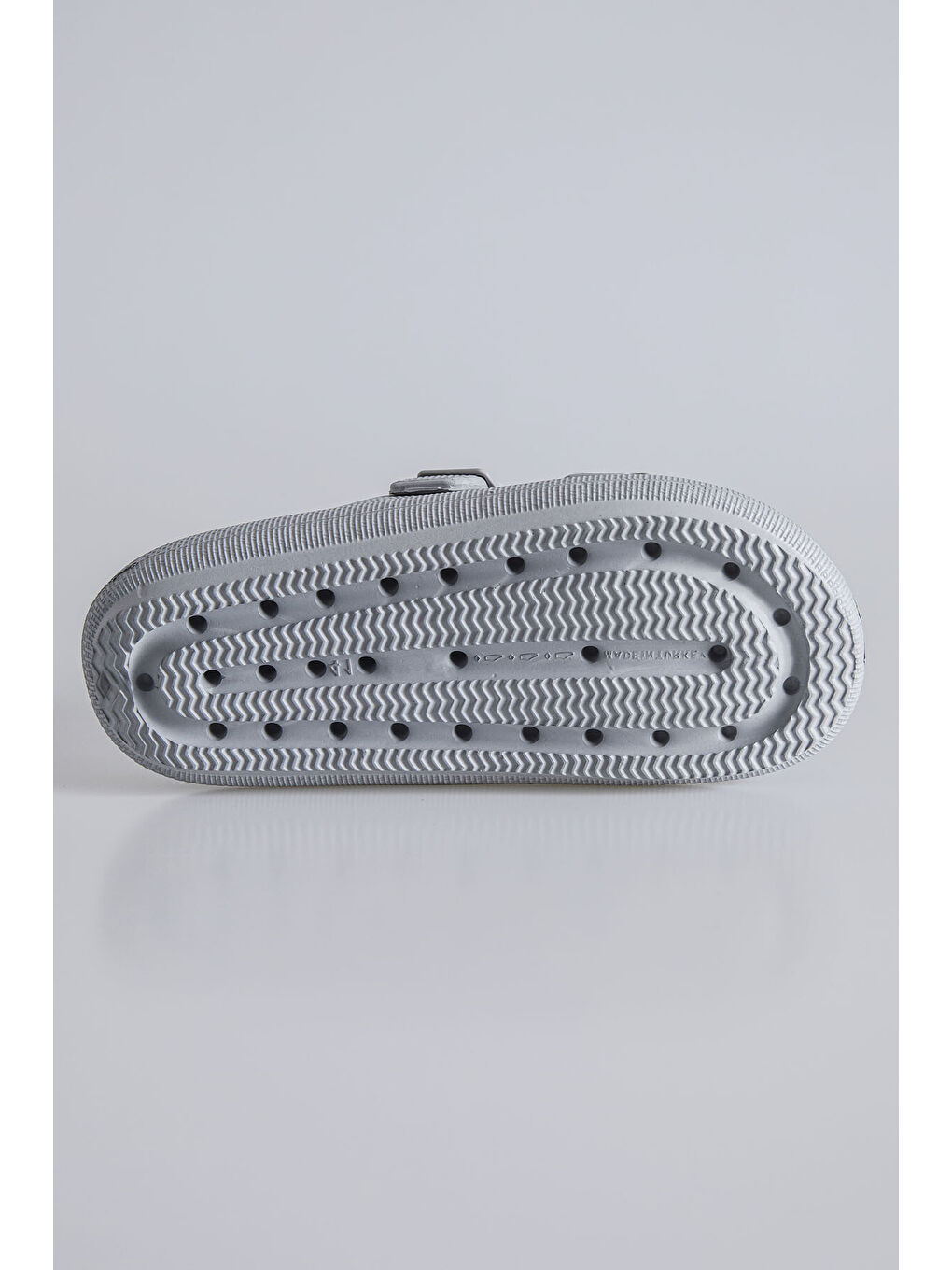 Mavi Buz Yüksek Tabanlı Çift Tokalı Erkek Terlik -89302-4