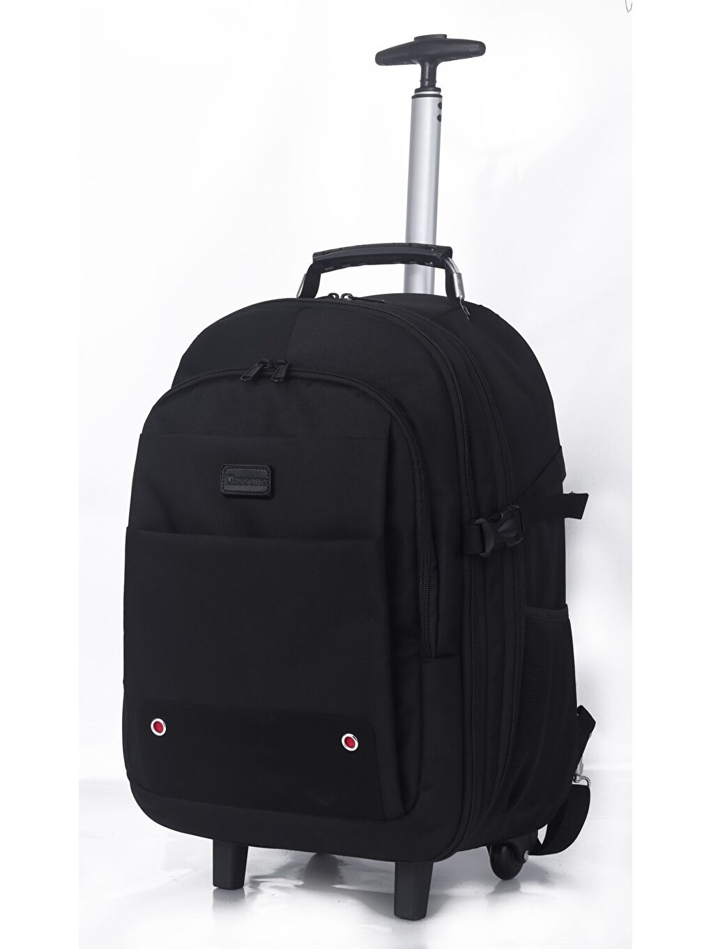 Siyah Tekerlekli Trolley Tekerlekli Seyahat Sırt Çantası