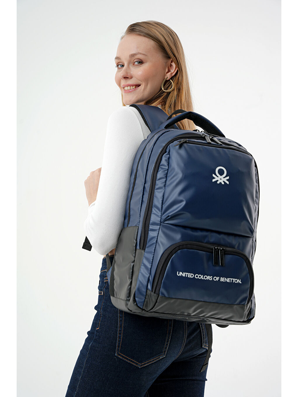 Lacivert Unisex Sırt Çantası 20875-3