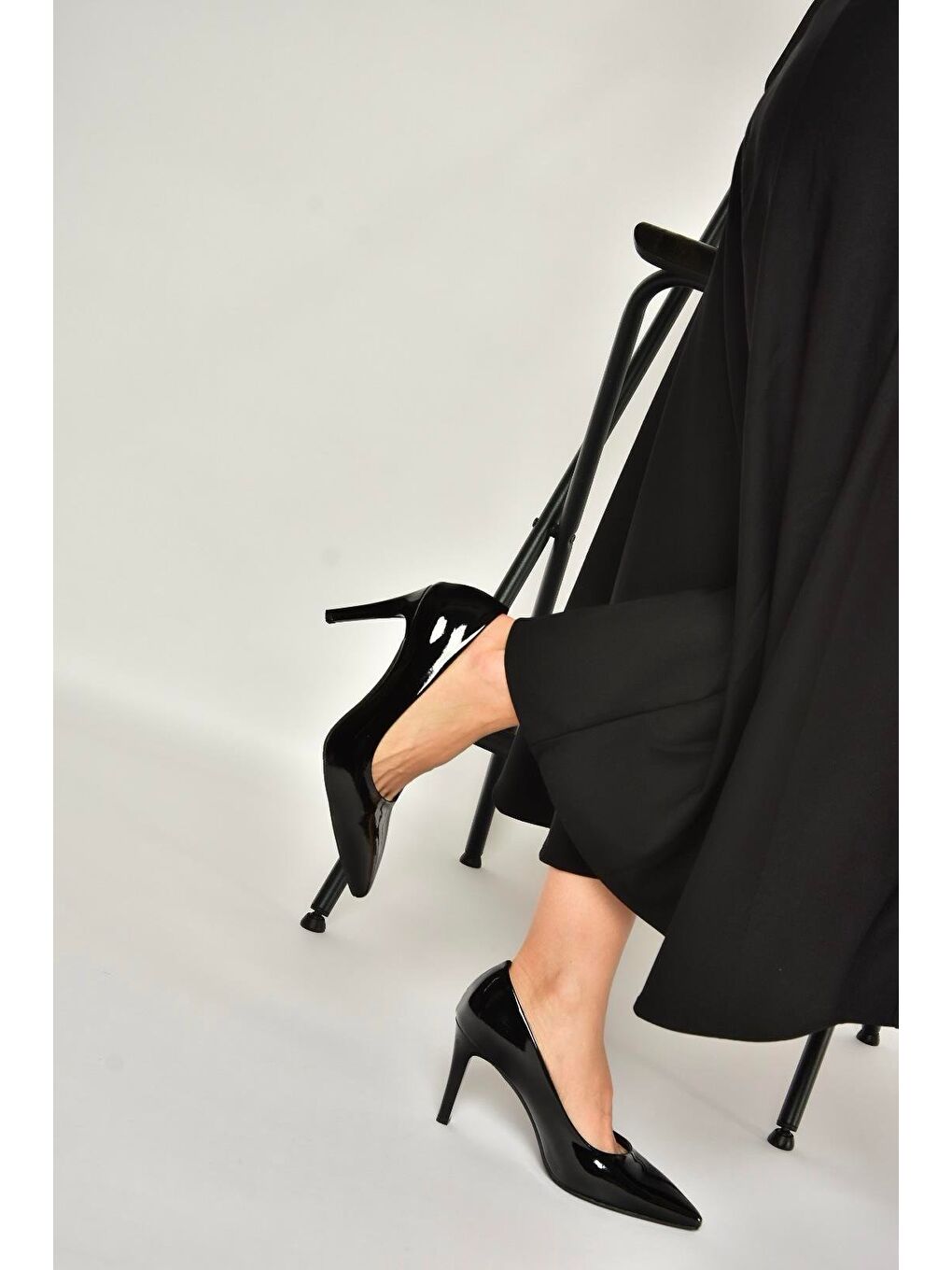 Siyah Kadın Topuklu Ayakkabı U676082008-4