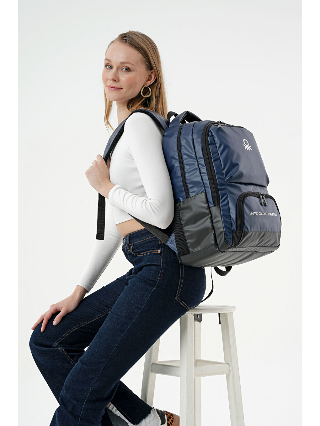 Lacivert Unisex Sırt Çantası 20875-4