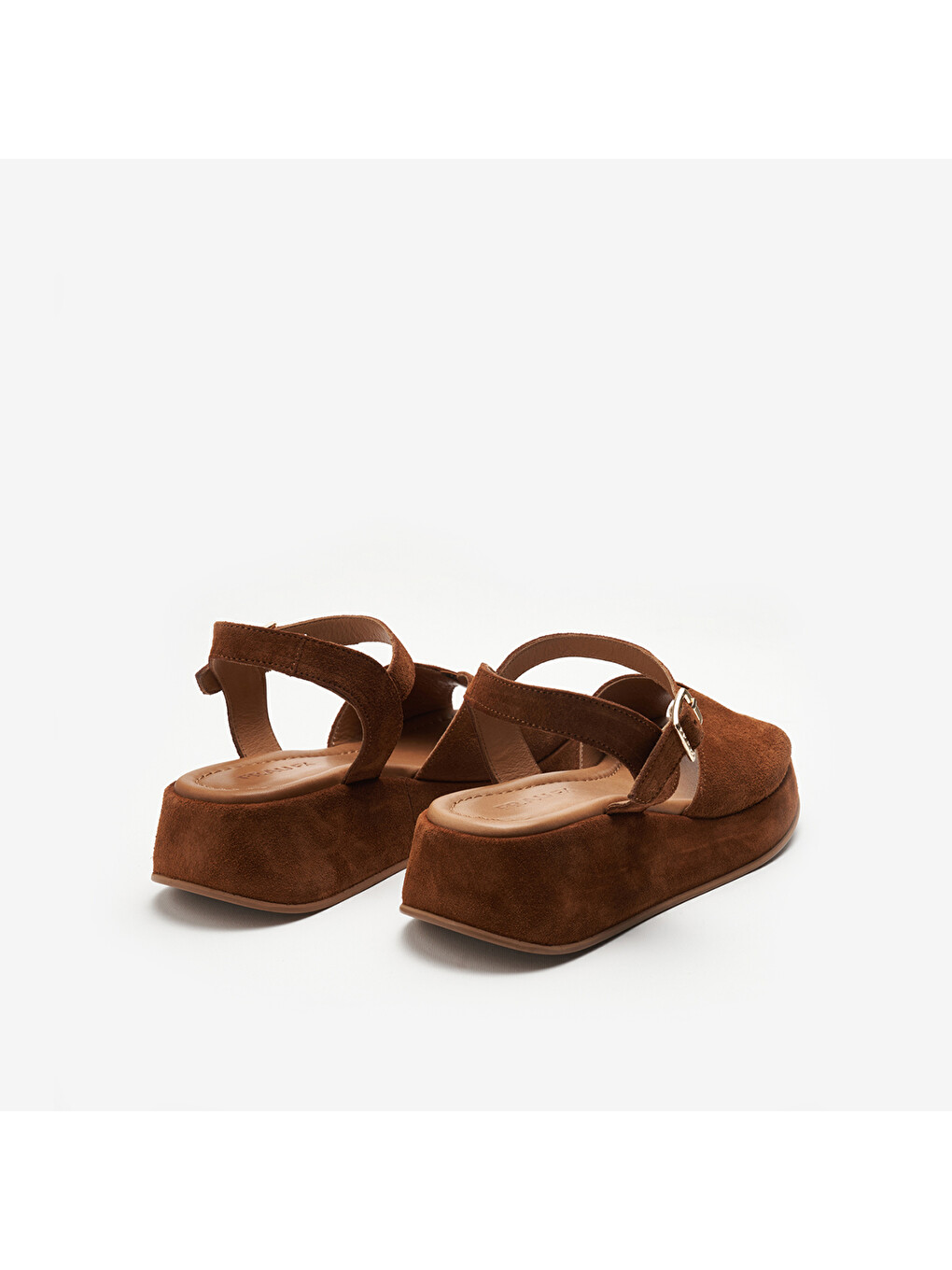 Bej Kadın Sandalet 04B2 SUEDE PLATFORM SANDALS-3