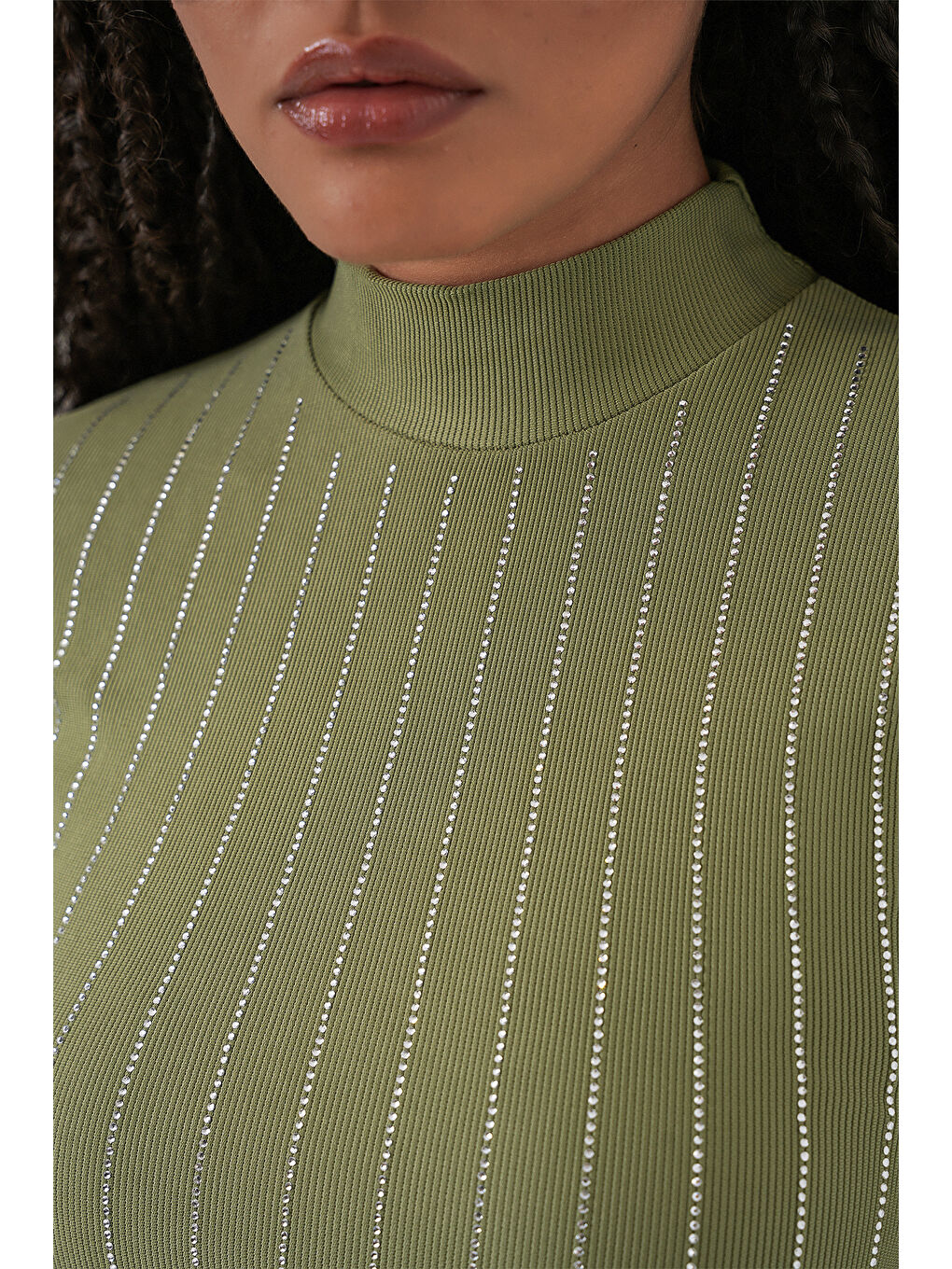 Yeşil 922 Taşlı Body - Çağla-5