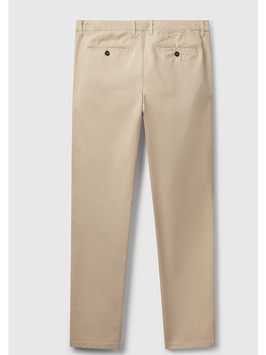 Erkek Bej Slim Fit Chino Pantolon-3