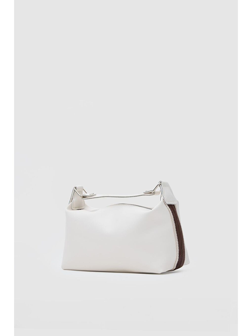 Ekru Elu Deri El Ve Çapraz Çanta Krem-3