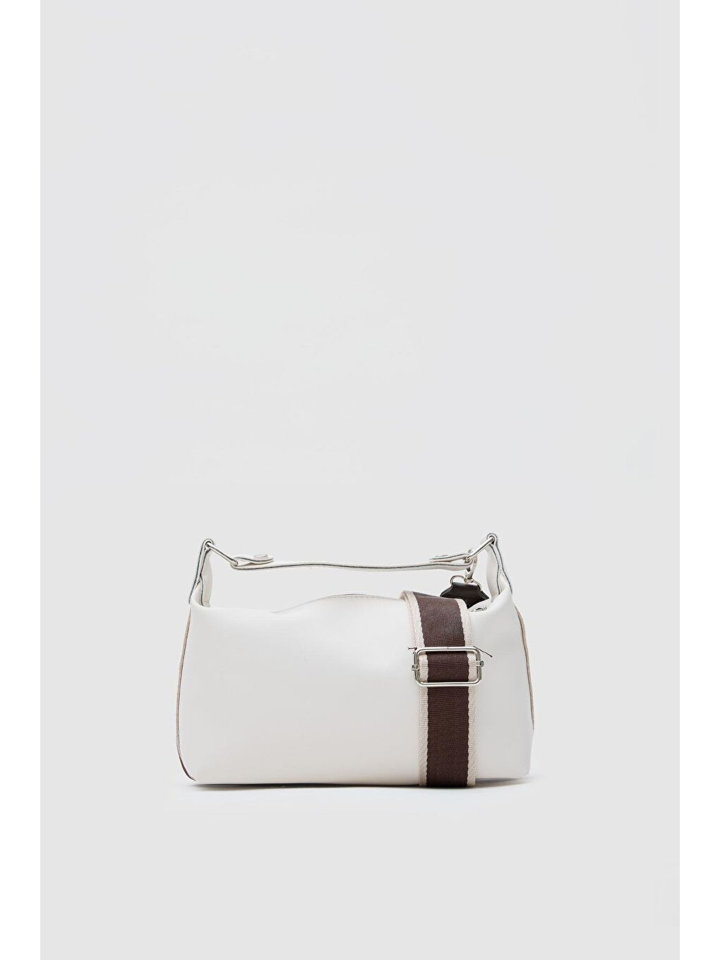 Ekru Elu Deri El Ve Çapraz Çanta Krem-4