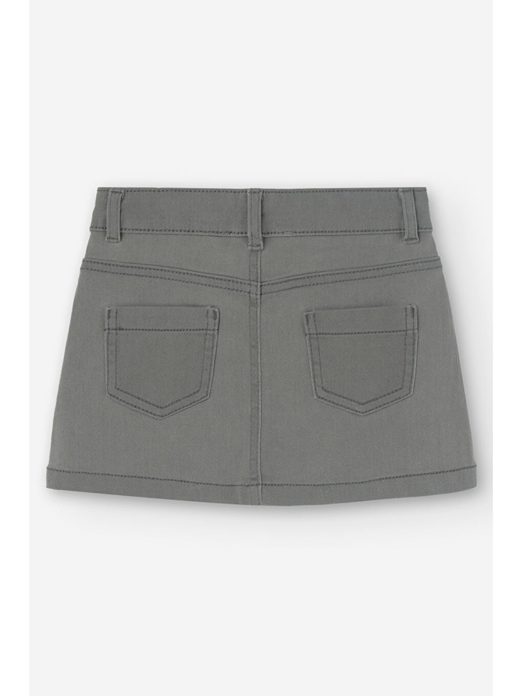 Gri Kız Çocuk Etek-1