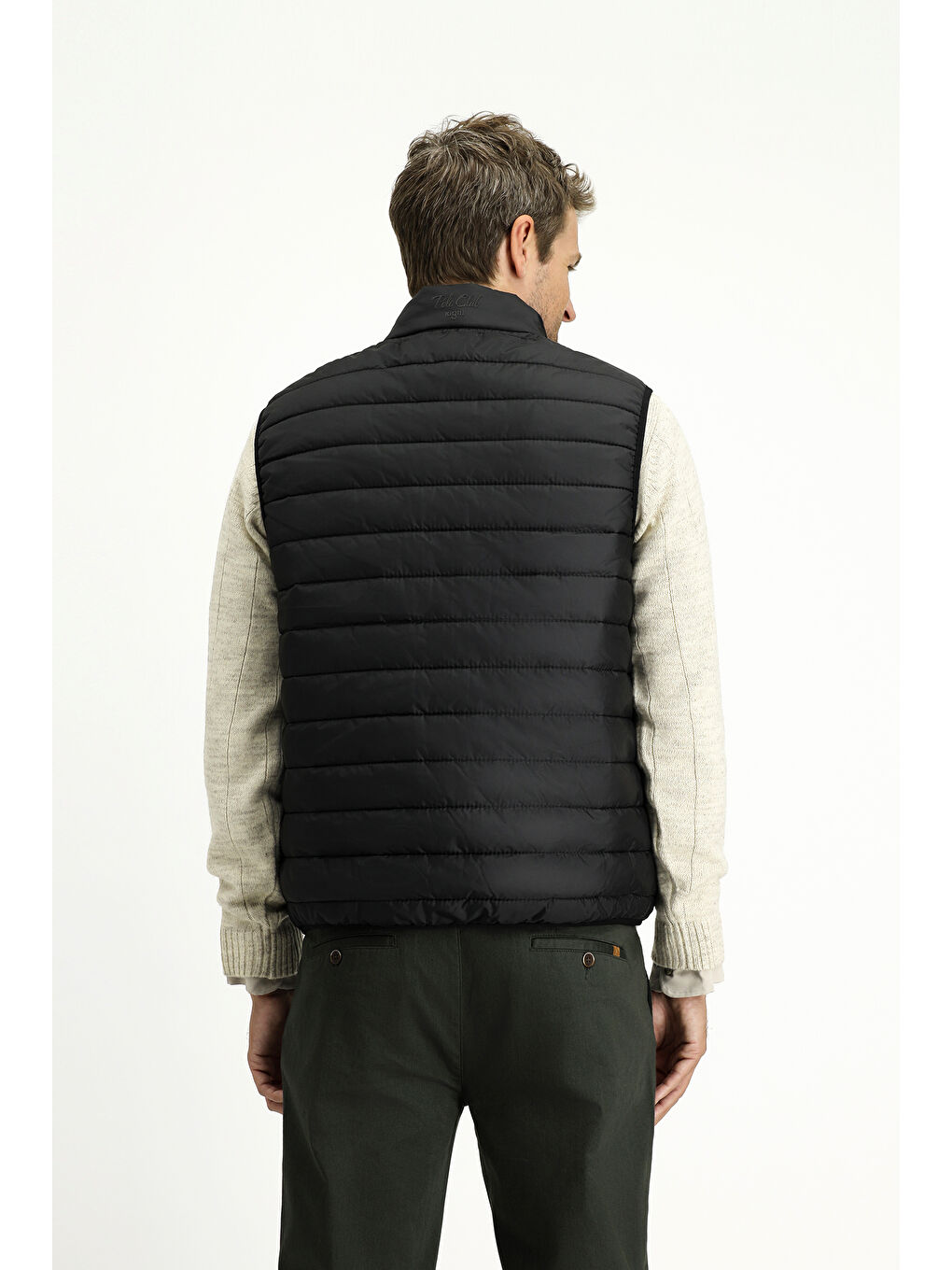 Siyah Kapitone Spor Şişme Yelek-6