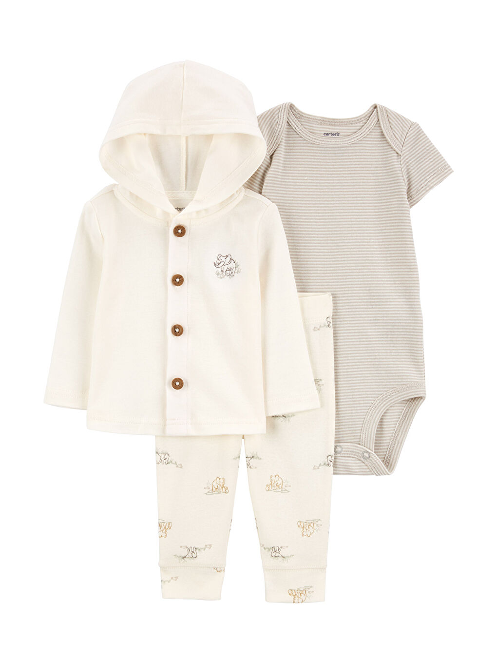 Karışık Bebek 3'lü Hırkalı Set