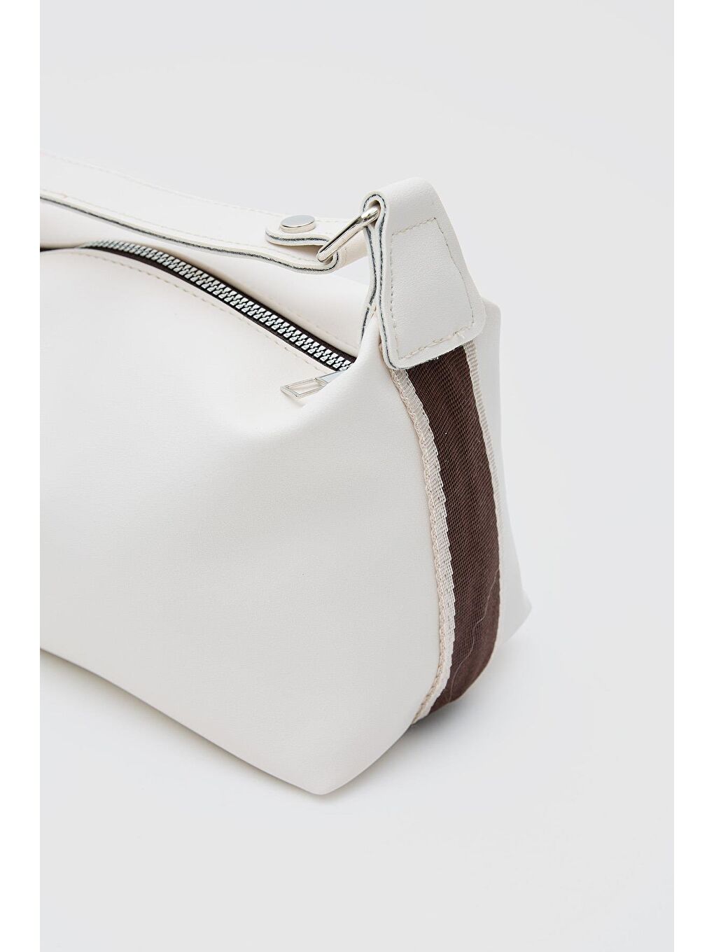 Ekru Elu Deri El Ve Çapraz Çanta Krem-5