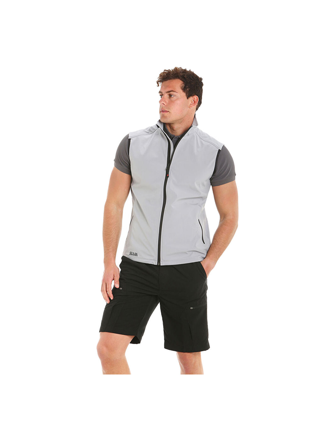 Act Softshell Vest Erkek Gri Yelek-3