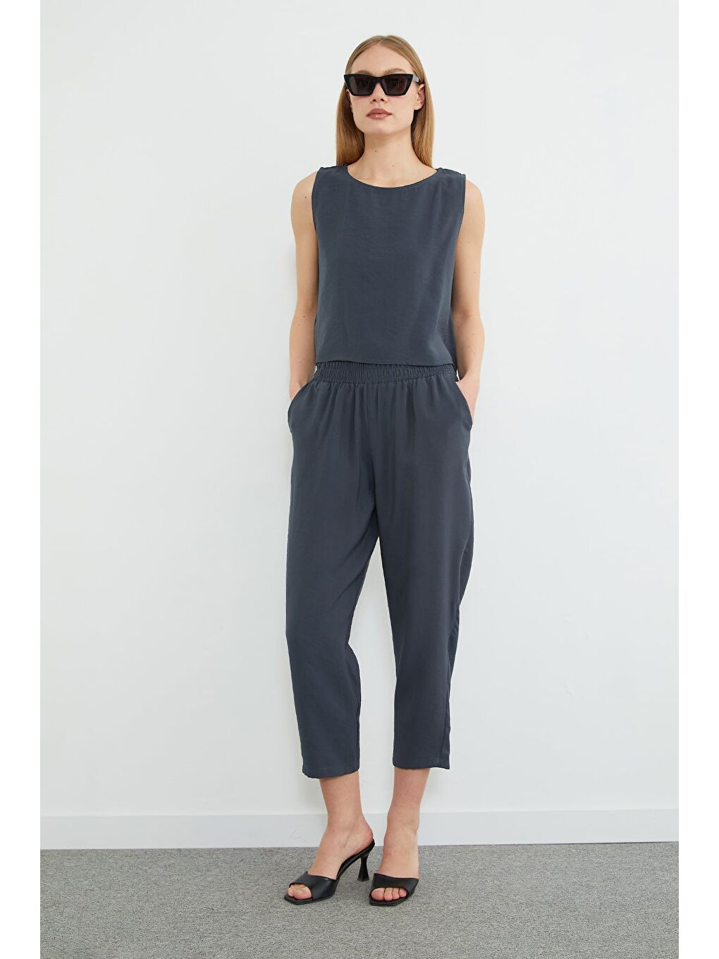 Antrasit Basic Beli Lastikli Salaş 2 Li Takım-4