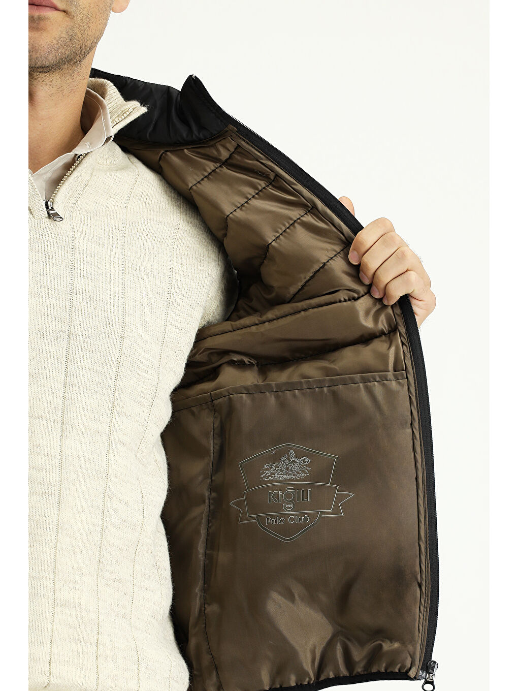 Siyah Kapitone Spor Şişme Yelek-7