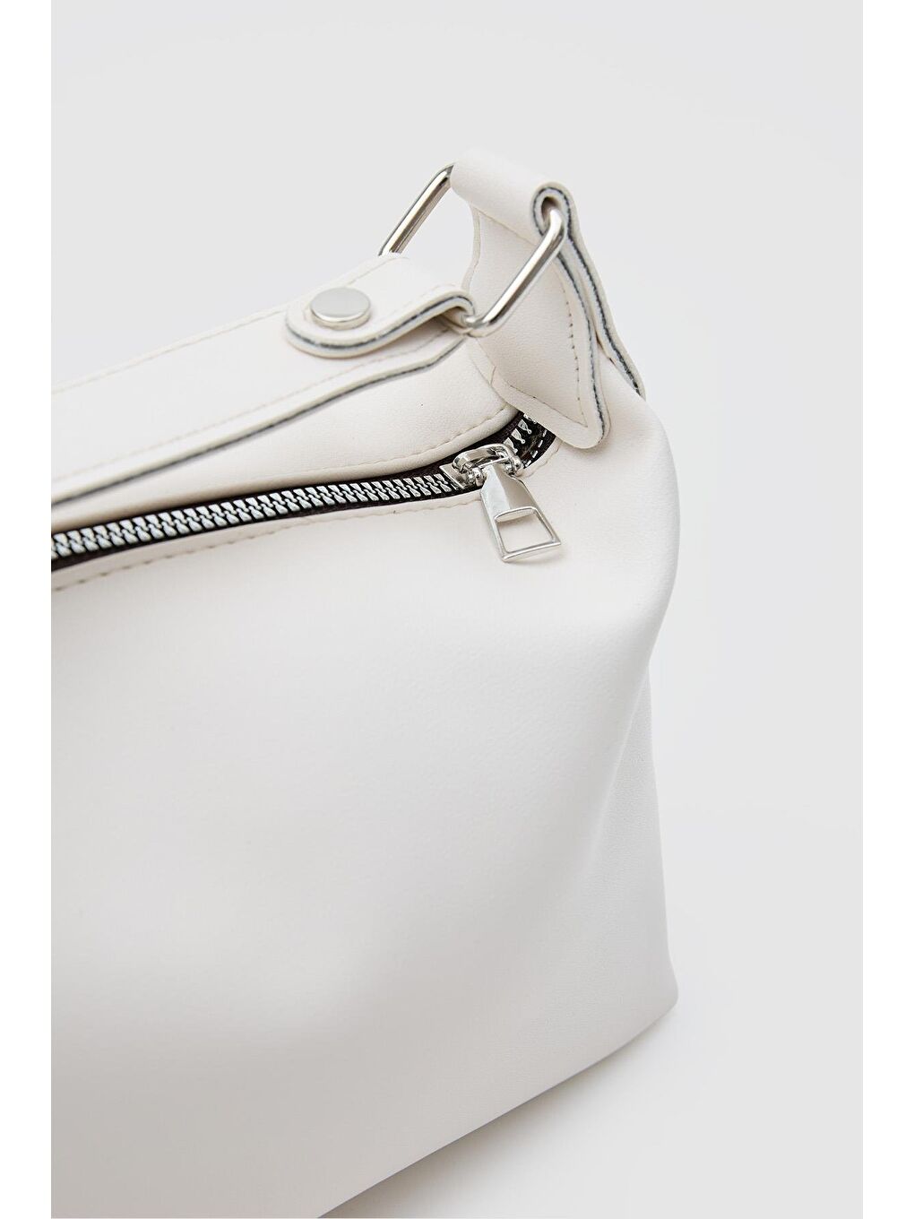 Ekru Elu Deri El Ve Çapraz Çanta Krem-6