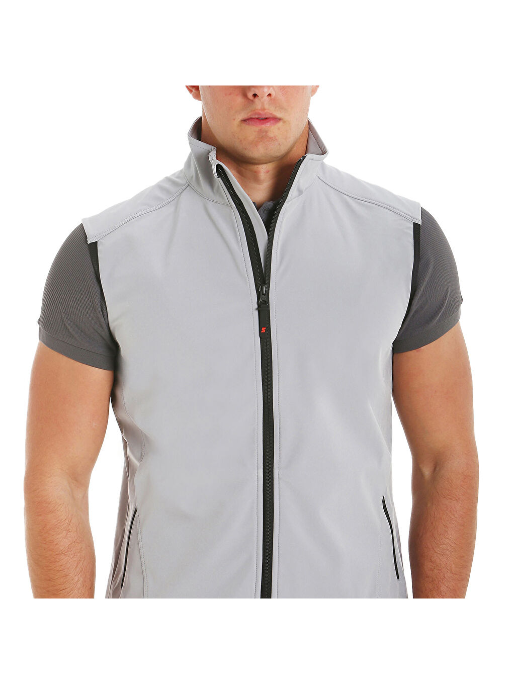 Act Softshell Vest Erkek Gri Yelek-10