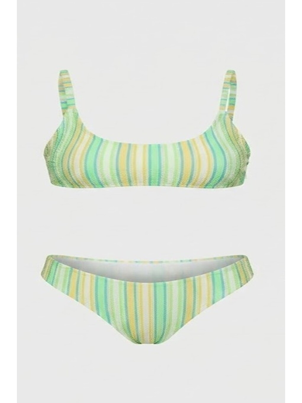 İp Askı Bikini Takım 3268 Yeşil/sarı