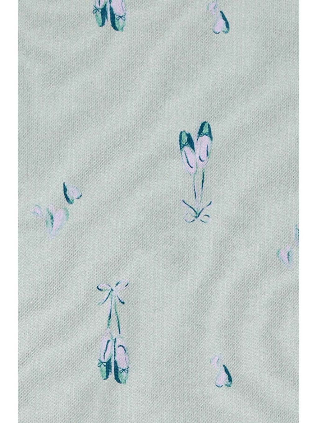 Turkuaz Küçük Kız Çocuk Sweatshirt-1