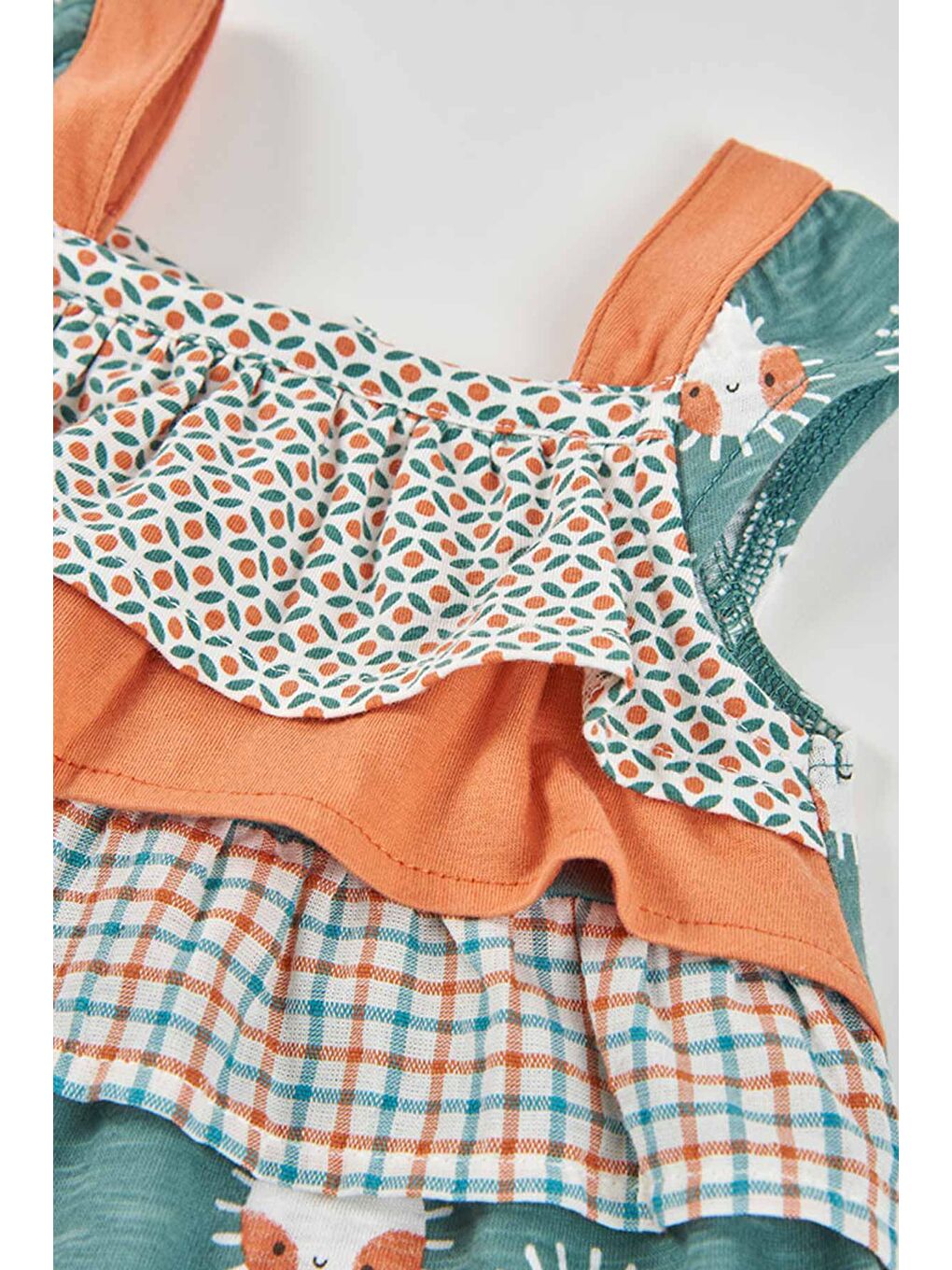 Güneş Desenli Elbise 6-24 Ay Yeşil-3