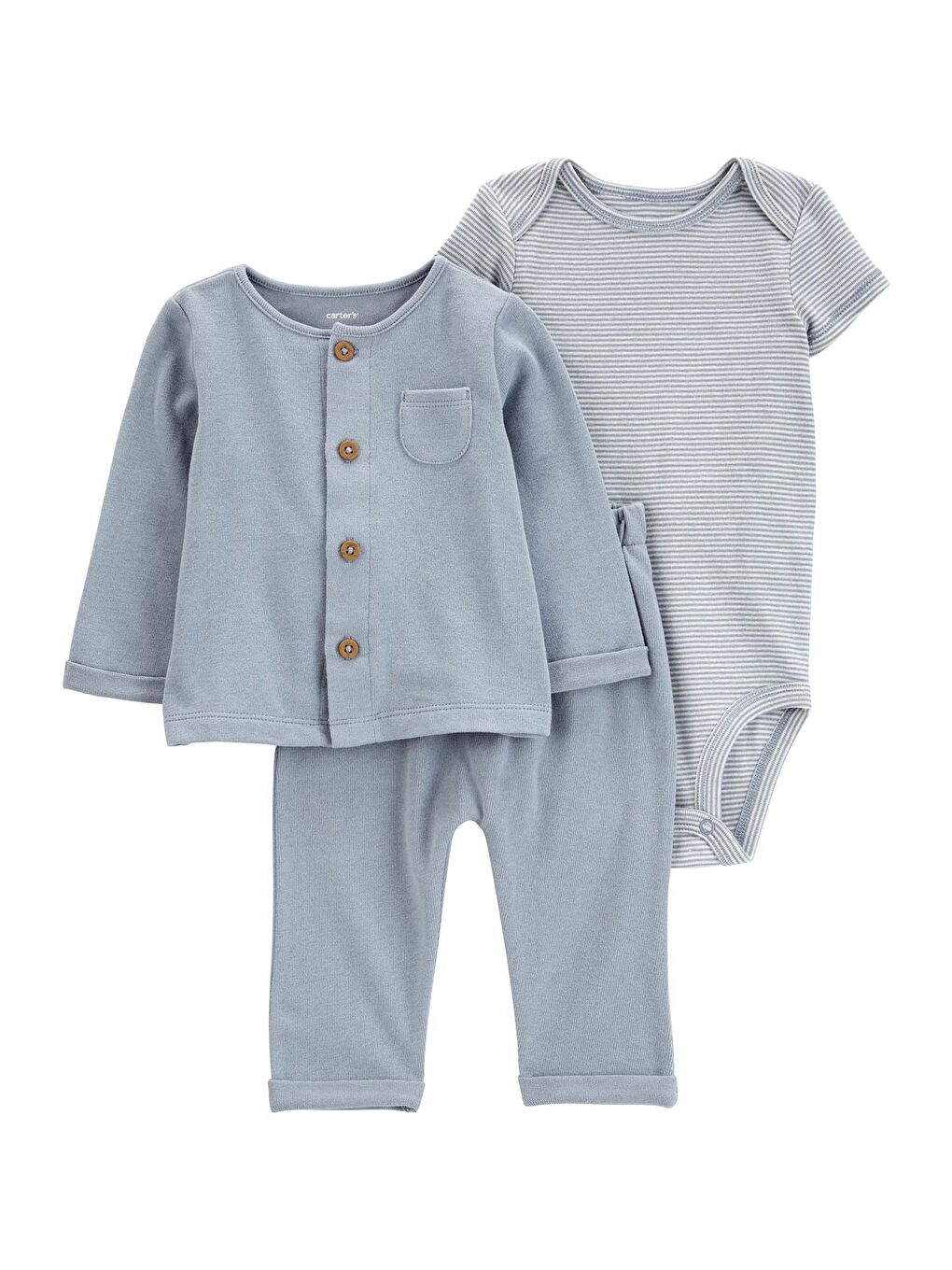 Karışık Erkek Bebek 3'lü Hırkalı Set