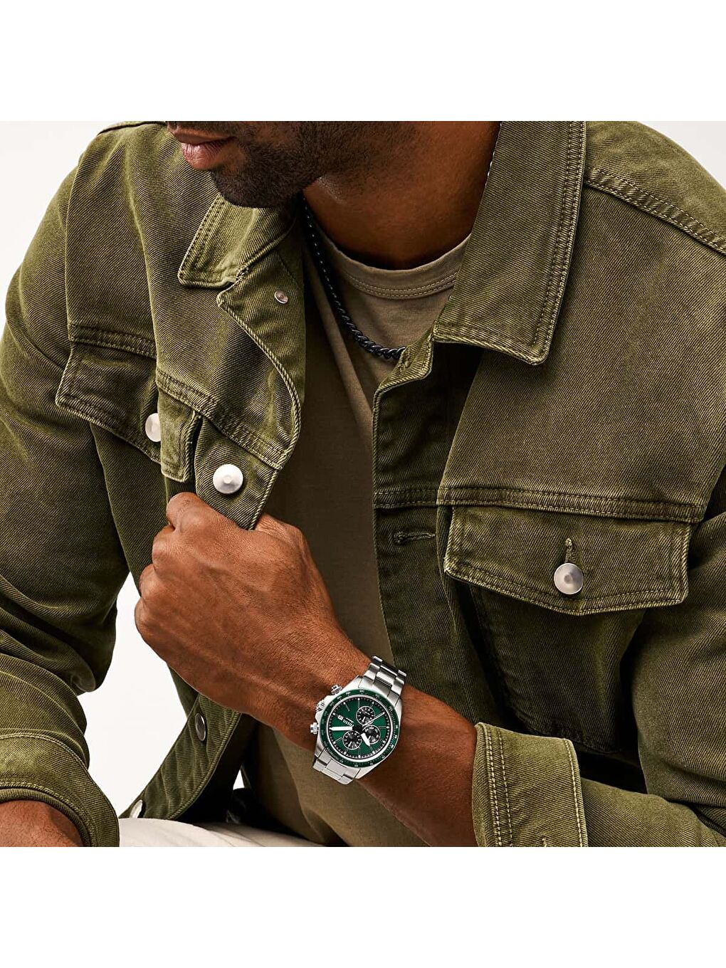 Gri FFS6127 Erkek Kol Saati-3