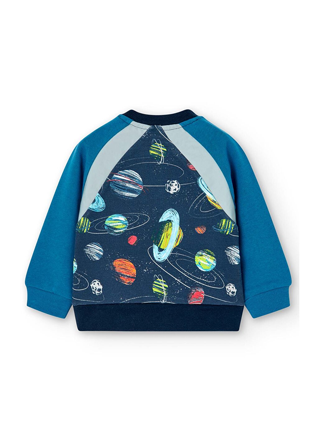 Mavi Erkek Çocuk Sweatshirt Desenli-1