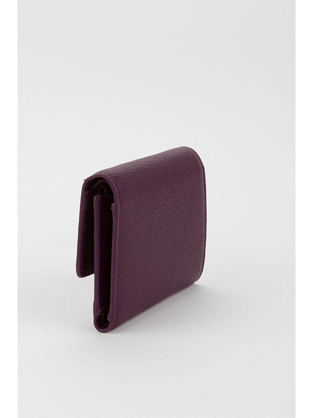 Mürdüm Kutulu Hakiki Deri Buz Mavi Orta Boy Kadın El Portföyü Kartlık Cüzdan-4