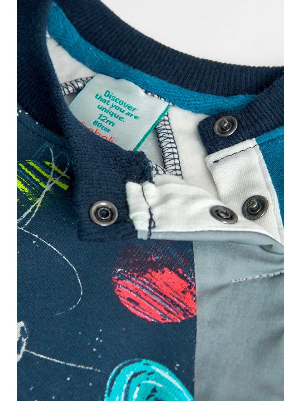 Mavi Erkek Çocuk Sweatshirt Desenli-2