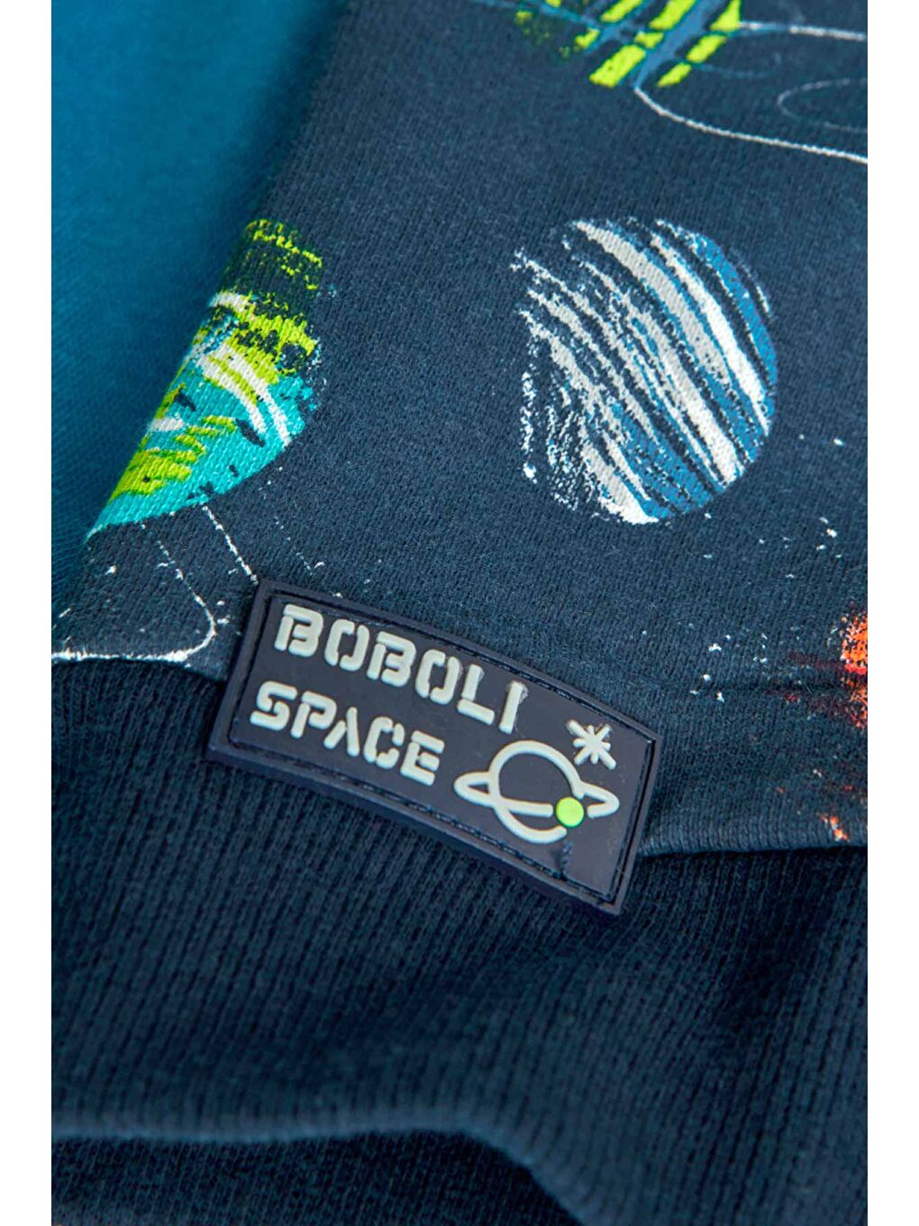 Mavi Erkek Çocuk Sweatshirt Desenli-3