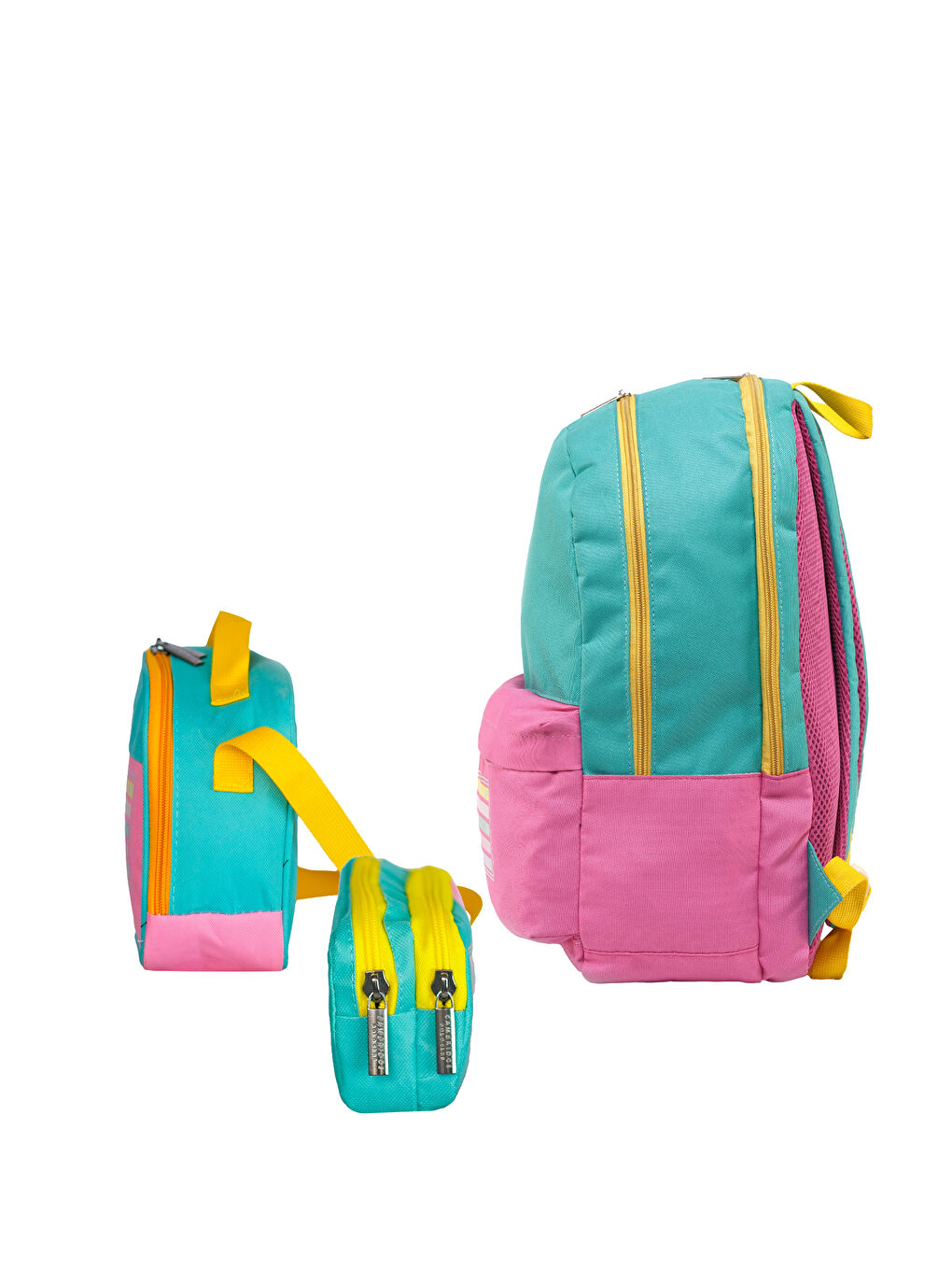 Be Happy Çift Ana Bölmeli Unisex Çocuk İlkokul Çanta Set