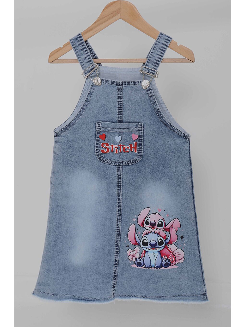 Kız Çocuk Mavi Baskılı Jean Jile   27062-1