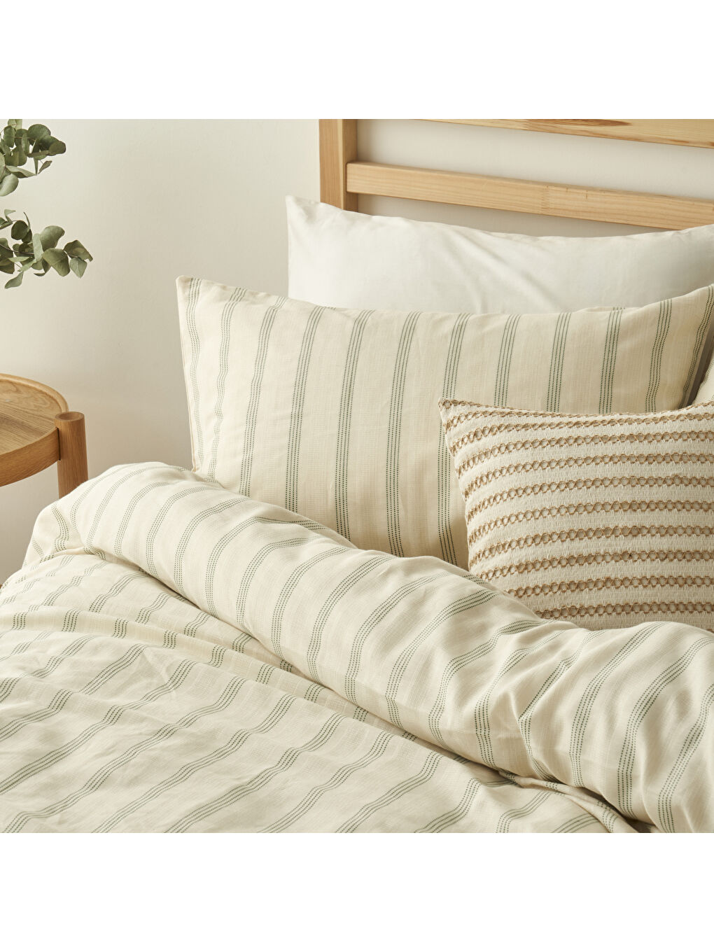 %100 Pamuk Valeria Çift Kişilik Nevresim Takımı Yeşil (200x220 cm)-2