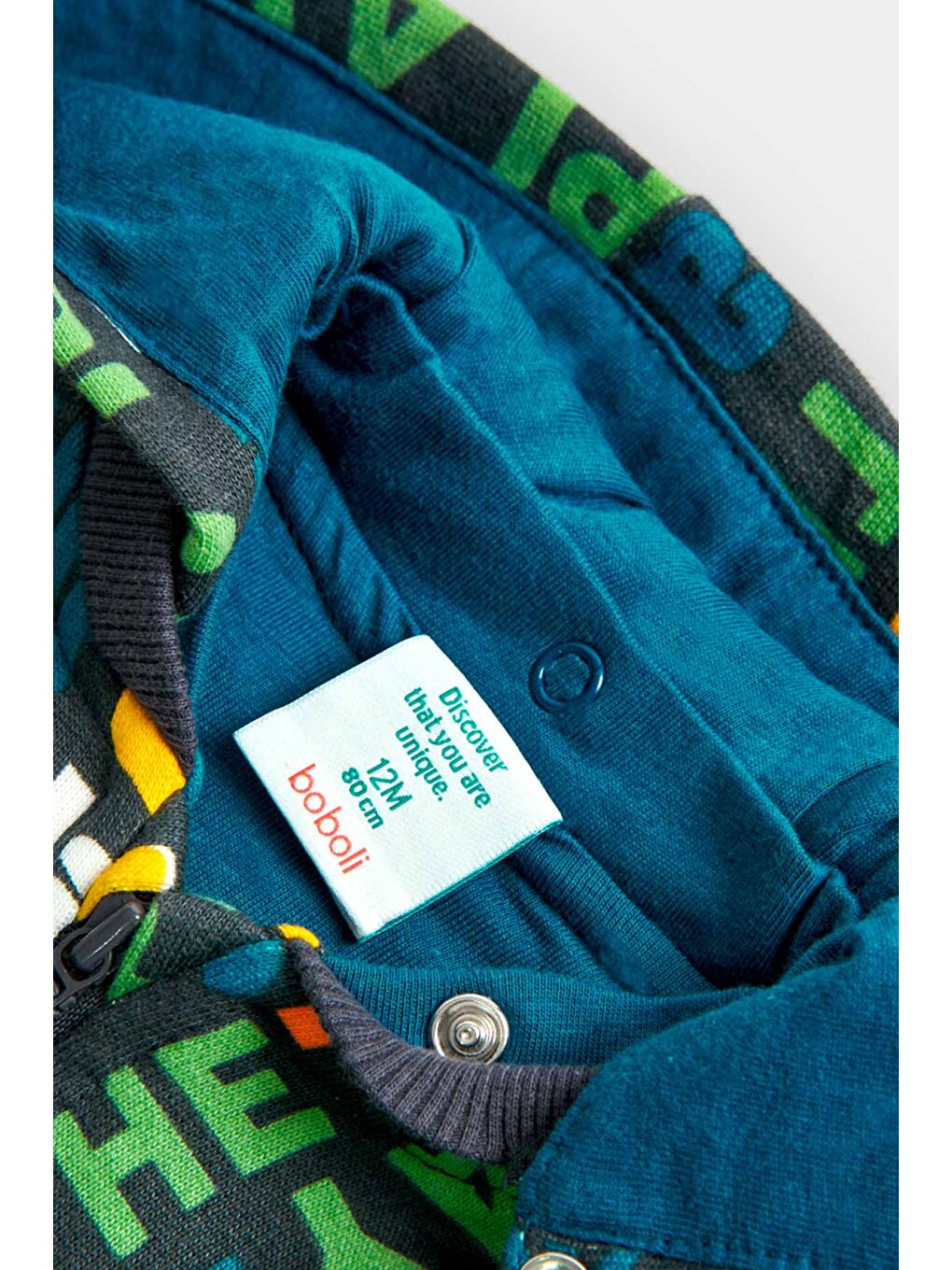 Mavi Erkek Çocuk Ceket Desenli-3