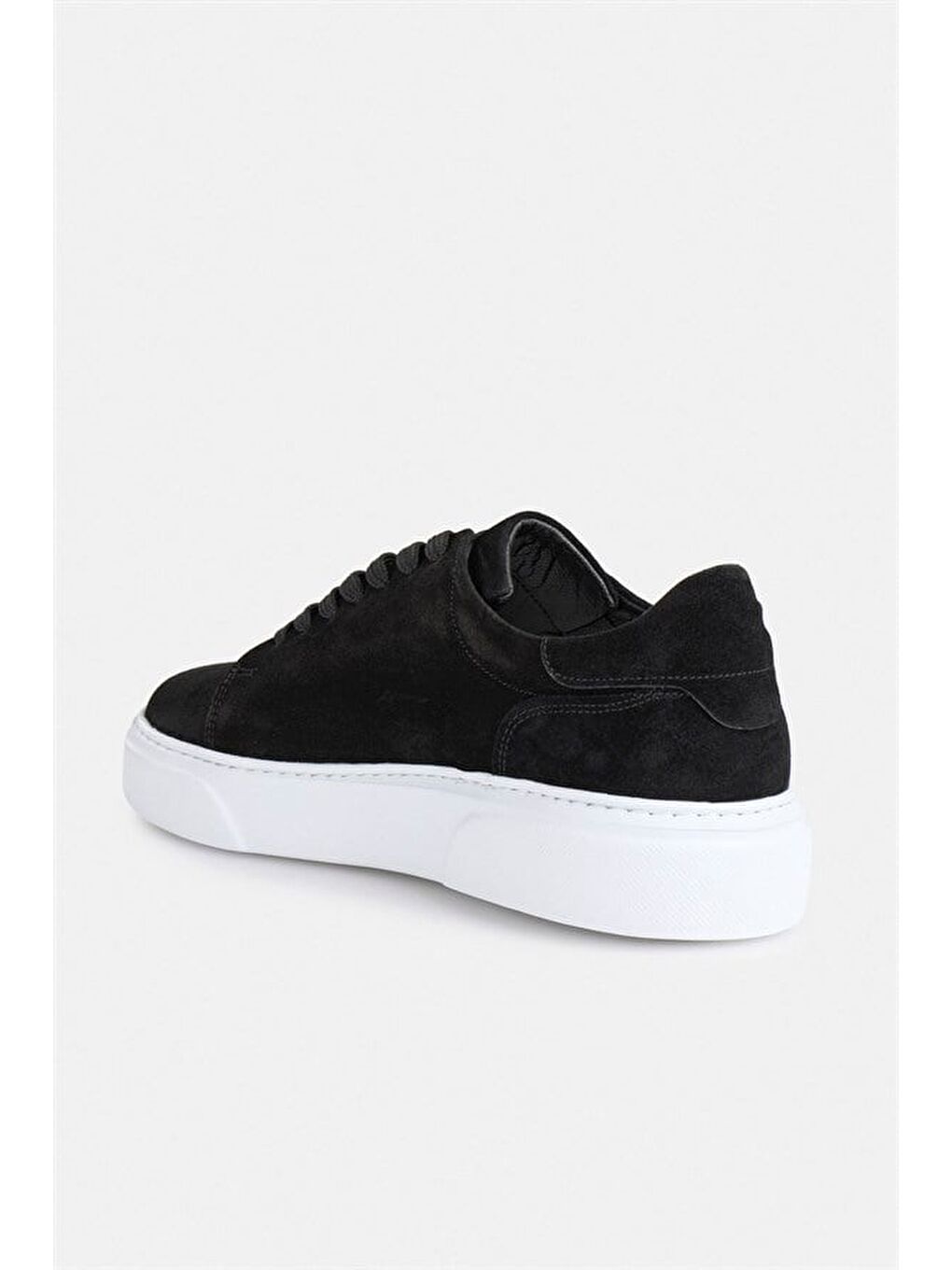Siyah Gerçek Deri Bağcıklı Sneakers-3