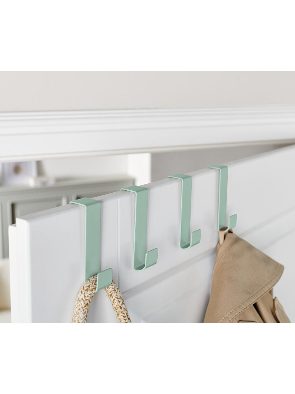 Kapı askısı, 4 Adet, Metal, Yeşil-1