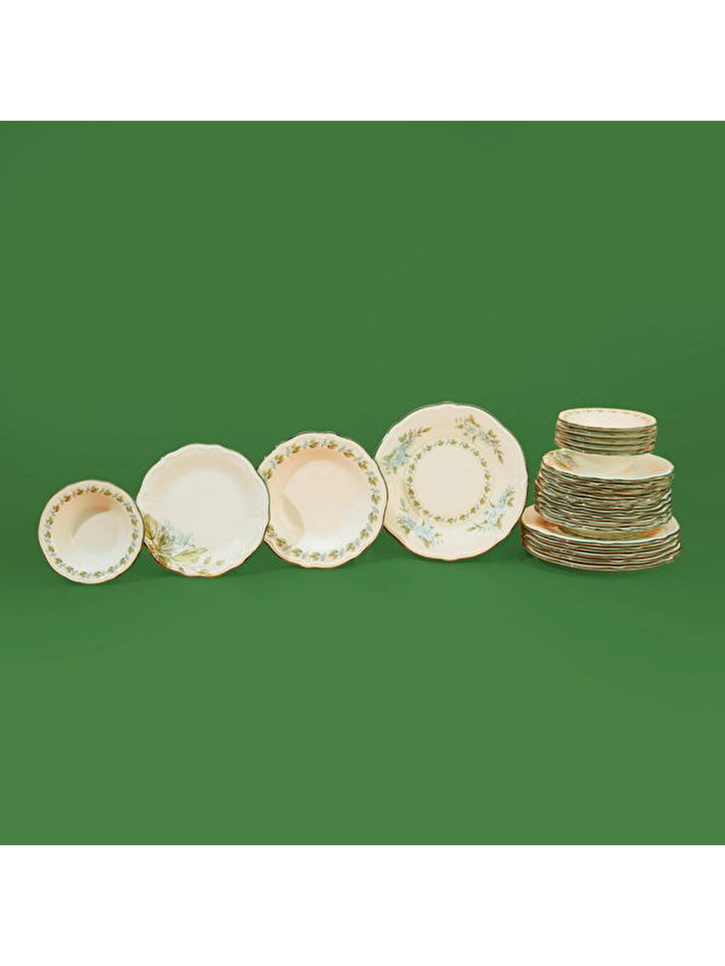 Karışık Kitchen Greeny 24 Parça Yemek Takımı - Renkli-2