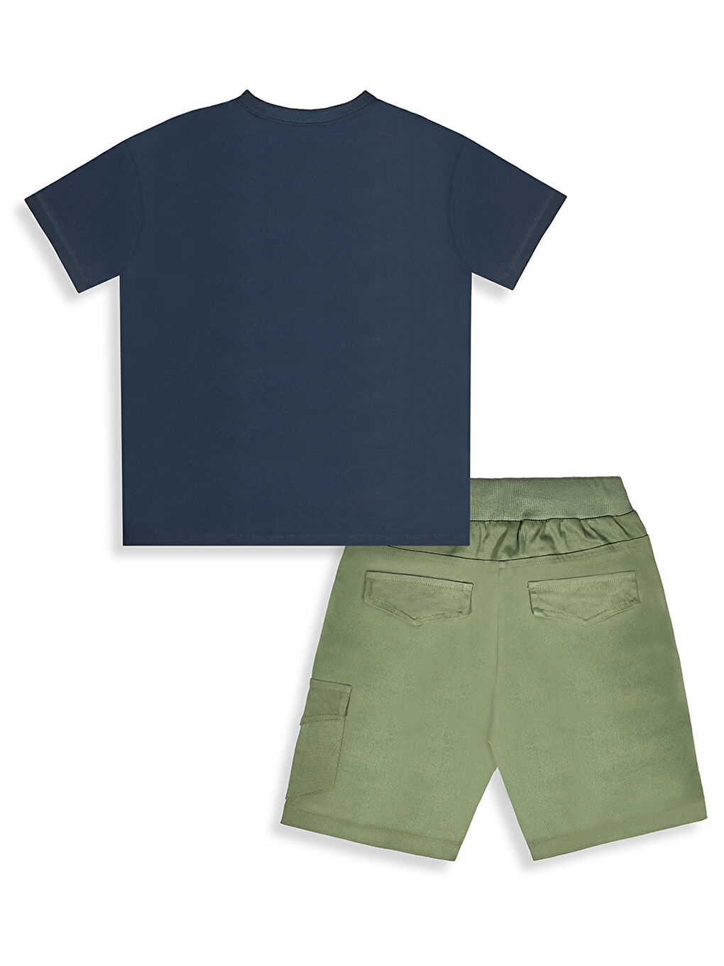 Lacivert Genius Erkek Çocuk T-shirt Şort Takım-1
